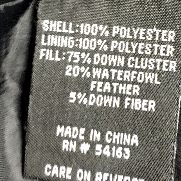 Kenneth Cole Reaction Black Down Puffer Jacket - Picture 6 of 8